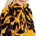 thumbnail image 5 of Aries Arise Women's Furry Half Zip, Animal Print, X-Small, 5 of 6