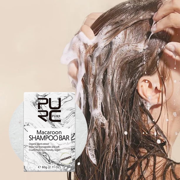 Ganfancp Jabón de Aceite para El Cabello Jabón Champú Aroma Refrescante Limpiador Suavizante Aceite de Copra Pomelo Naranja Mandarina Aloe Alivia El Cabello Seco y Encrespado Regalo Liquidación 1X Ja