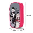 thumbnail image 4 of Film Harley Quinn Joker Pencilcase Large Capacity Pencase Double-layer Pen Bag Stationery Pouch Organizer Office Supplies Pencil Case, 4 of 8