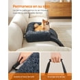 thumbnail image 4 of Cama para Perros, Funda Protectora para Sofá, 80 x 75 x 16 cm, Tela de Felpa, M, para Perros Pequeños y Medianos,Gris Oscuro, 4 of 5