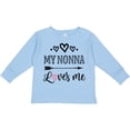 thumbnail image 3 of Inktastic My Nonna Loves Me Girls Girls Long Sleeve Toddler T-Shirt, 3 of 5
