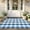 Blue, variant on MYUNNIL Outdoor Buffalo Plaid Rug, Washable Summer Farmhouse Front Door Mat, Welcome Mat Layering Rug for Front Entryway Porch Patio Yard, Pink & White, 16" x 24"