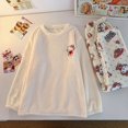 thumbnail image 1 of Sanrio Hello Kitty Winter Pure Cotton Coral Fleece Warm Long Sleeves Women's Pajamas Silk Pajamas Women's Sleepwear Suit, 1 of 3