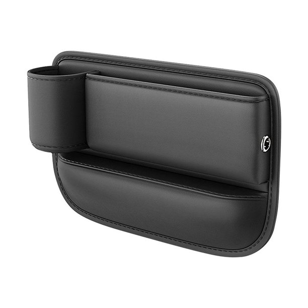 Asientos de coche Gap Case Storage Bag PU Ranura Organizador Titular Bolsillo de cuero (A)