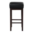 thumbnail image 2 of OakvillePark Holbrook Square Pub Height Barstool (Set of 2), Black, 2 of 5