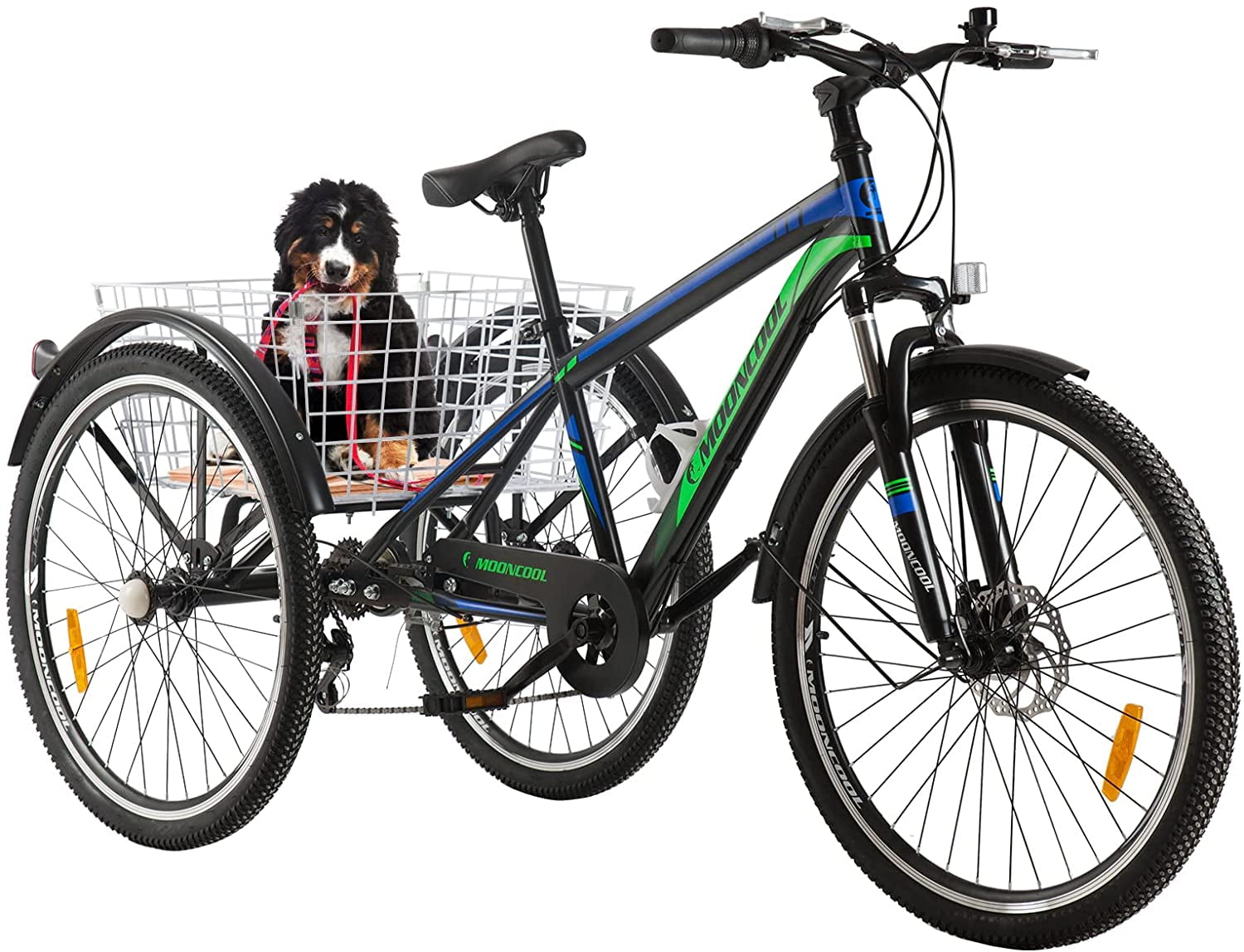 Adult Mountain Tricycle 7Speed MTB Three Wheel Trike Bike Bicycle 24/26/27.5inch 