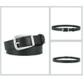 thumbnail image 6 of Plain Buckle Belt Solid Color Women Belt With Pin Buckle Adjustable Length Faux Leather Waistband For Jeans Pants Coffee, 6 of 7