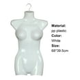 thumbnail image 6 of HEVIRGO Plastic Female Mannequin Form with Hook for Display Clothing Dress, White, 6 of 10