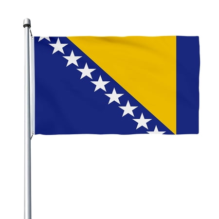Aihccy Bosnia and Herzegovina Flag with Brass Grommets Size - 3x5Ft