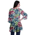 thumbnail image 4 of Moomaya Womens Gerorgette Cover Ups For Swimwear Printed Long Sleeve Short Shrug, 4 of 5