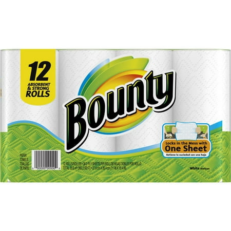 paper towels bounty count sheets walmart sold