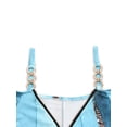 thumbnail image 3 of DYMADE Womens V Neck Zipper Tops Cold Shoulder Short Sleeve Tunic Tee Shirts Blouse, 3 of 4