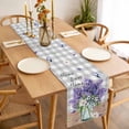thumbnail image 3 of Purple Lavender Table Runner - 72 Inch Long, Kitchen Dining Table Runner Dresser Scarves, Spring Butterfly Daisy Watercolor Gray Farmhouse Decor for Coffee Tables Wedding Party Banquet, 3 of 8