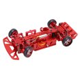 thumbnail image 3 of RC Car Assembled Frame, RC Chassis 4 Shock Absorbers Aluminum Alloy Effective  for 1/28 RC Cars Blue,Red, 3 of 8