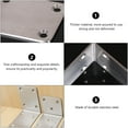 thumbnail image 5 of PAMINGONO 2Pcs Furniture Connector for Shelves and Table Tops 7X7CM, 5 of 8
