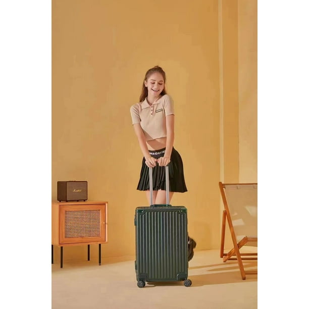 WINGOMART Valise l g re et r sistante coque rigide en PC ABS doubles roues pivotantes serrure TSA 24 pouces