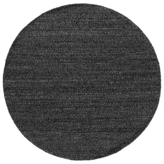 SAFAVIEH Renewal Holden Solid Area Rug, Charcoal, 6' x 6' Round