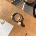 thumbnail image 5 of Dangling Pearl Pinky Knuckle Ring, 5 of 7