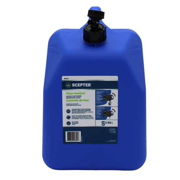 Scepter 5 Gallon Camping Water Storage Container with Leak-Proof Spigot and Handle