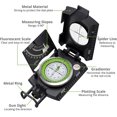 thumbnail image 2 of Zshan High Precision Outdoor Compass (Black), North Compass, with Slope Indicator, Professional Night Light, Waterproof and Portable, 2 of 5