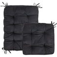 thumbnail image 2 of RENR Rocking Chair Cushions Set, Rocking Chair Pads with Ties Soft Thicken Seat Pads Cushion Pillow for Indoor, Office, Home, Rocking Chairs (Black), 2 of 6