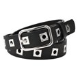 thumbnail image 1 of Cinturón ancho de Cintura Salvador Cuero PU decorativo occidental Punk negro, 1 of 10