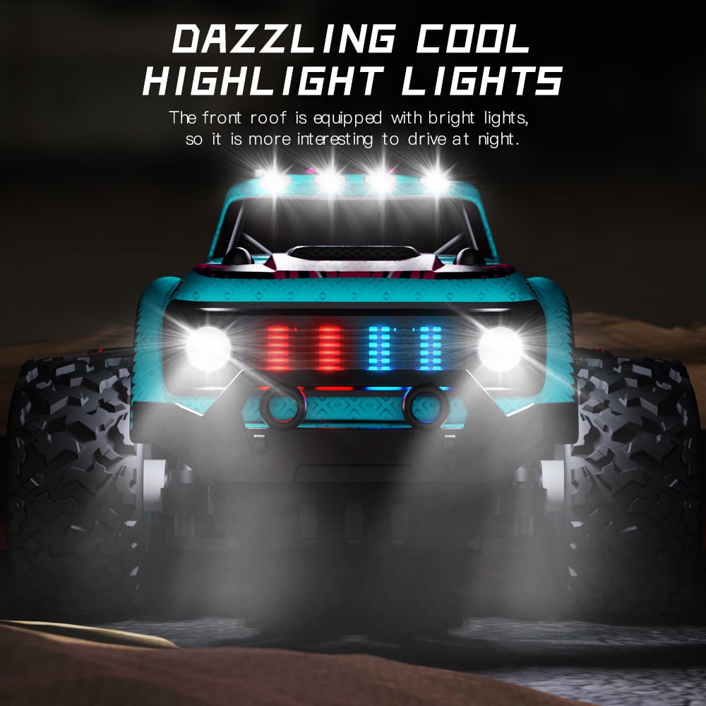 Remote Control Car,2.4 GHz RC Truck All Terrains Electric Toy Trucks with 2 Rechargeable Batteries