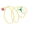 thumbnail image 1 of Túnel plegable para gatos, juguete interactivo divertido, plegable, tipo S, con plumas, para interior y exterior, con bola de sisal., 1 of 12