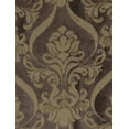 thumbnail image 4 of Luxury Jacquard Curtain Panel with Attached Waterfall Valance, 54 by 84-Inch Ashley Light Brown (2-Panels), 4 of 4