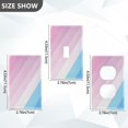 thumbnail image 7 of Yayeee Duplex Wall Plate 1-Gang 4.5"x2.7" Home Receptacle Light Switch Decorative Outlet Cover, Pink Gradient, 7 of 7