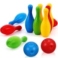 thumbnail image 1 of Raindrops Educational Toy Bowling Pin Set For Baby Colorful Plastic 11x4x4in 1 Set, 1 of 6