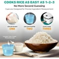 thumbnail image 4 of Rice Robot Personal Rice Cooker, PFAS-free, Nonstick 1 Qt Capacity (4 Cups), with Stainless Steel Steamer Tray and Recipe Book As Seen On TV, 4 of 7