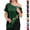 #03 Dark Green, variant on Womens Chemo Port Access Shirts Side Tear Away Hook and Loop Short Sleeve Post Surgery Tops Adaptive Shoulder Recovery Blouses,S,#03 Sky Blue
