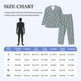 thumbnail image 4 of Naloa Funny Lobsters Men’s Pajamas Set - Long Sleeve Button Down Sleep Shirt and Pajama Bottoms Sleepwear Set-Medium, 4 of 7