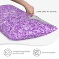 thumbnail image 4 of Pofeuu Lilac Glittering Print Queen Pillow Cases,Pillowcases with Envelope Closure, Wrinkle, Fade and Stain Resistant Pillow Covers-20x36in（No pillow core), 4 of 7