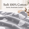 thumbnail image 6 of Bublo Baby Mini Crib Sheets 2-Pack | 100% Cotton Jersey | 24×38×5 in Universal Fit for Pack N Play / Portable Cribs, 6 of 8