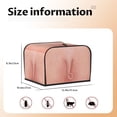 thumbnail image 4 of KLL Pig'S Tail Print 4 Slice Toaster Dust Covers Kitchen Small Appliance Cover with 2 Pockets,Can hold Jam Spreader Knife & Toaster Tongs (12.4 x 10.6 x 8.2), 4 of 6