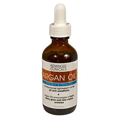 advanced clinicals luxury pure argan oil. lightweight facial oil reduces the appearance of wrinkles and hydrates dry skin. 1.8 fl