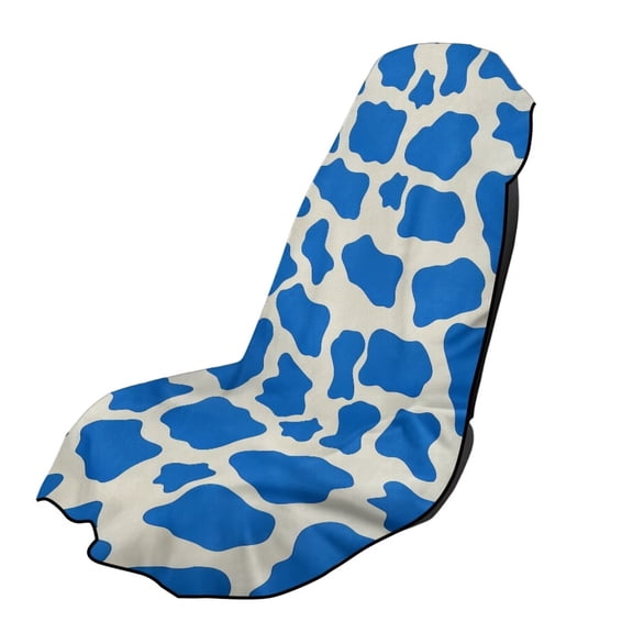 Xixirimido Car Towel Seat Covers Multifunctional Towel for Gym Outdoor Sport, Picnic, Beach, Pet Travel, Non-Slip Washable Car Seat Protector, Cowhide Blue, 2 Pack