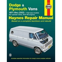 Dodge Tradesman, Sportsman & Plymouth Voyager Full-size in-line 6, V6 & V8 Vans (71-03) Haynes Repair Manual ^