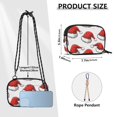 thumbnail image 4 of FORMRS Mini Crossbody Bag for Women Adjustable Rope Shoulder Casual Phone Purse, Red Santa Hats Pattern, 4 of 7