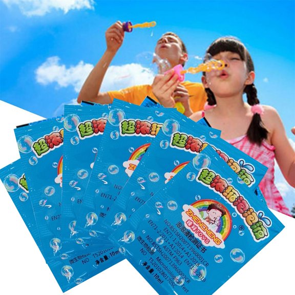 10 Pcs 10 ml Bubble Liquid Refill Solution for Bubble Gun Wand Outdoor Activities Party Favors