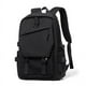 thumbnail image 1 of Mochila impermeable Bolsa de viaje de moda de alta capacidad con bolsillos laterales Bolsa diaria para hombres y mujeres (negro), 1 of 5