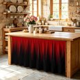 thumbnail image 6 of Red Black Ombre Cabinet Curtains for Kitchen 28"W x 51"L, Abstract Modern Lines Gradient Under Sink Skirt Magic Tape Short Curtain Decorative Privacy Panel for Pantry Cabinet Opening, 6 of 9