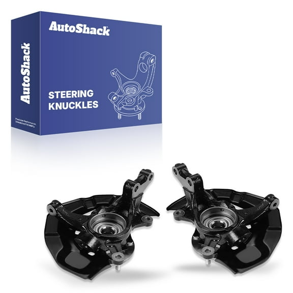 AutoShack Front Steering Knuckles & Wheel Bearing Hub Assembly Replacement for 2005-2011 Toyota Avalon 2-PC Set