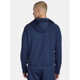 thumbnail image 3 of Athletic Works Men's Grid Tech Fleece Quarter Zip Pullover Hoodie, Sizes S-3XL, 3 of 6