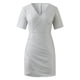 thumbnail image 4 of Vestido sexy de lentejuelas con cuello en V y manga corta para mujer - Color liso, corte ajustado, poliéster - Elegante vestido de fiesta para veladas, bodas y salidas nocturnas, 4 of 5