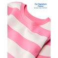 thumbnail image 3 of Garanimals Baby & Toddler Girl Fleece Crewneck Sweatshirt, Sizes 0-6T, 3 of 7