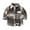 Dark Gray, variant on GiLiling Flannel Shirts for Boys and Girls Casual Long Sleeve Lapel Button Down Winter Plaid Jacket Toddler Outwear Clothes (Grey, 7-8 Years)