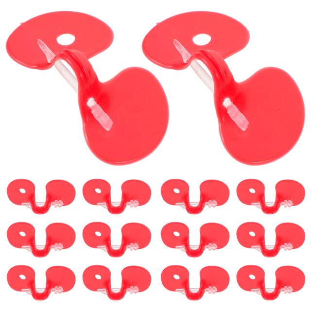 Hen Eye Glasses Red Polypropylene 5.5X2.5Cm 2.16X0.98X0.59In 100Set